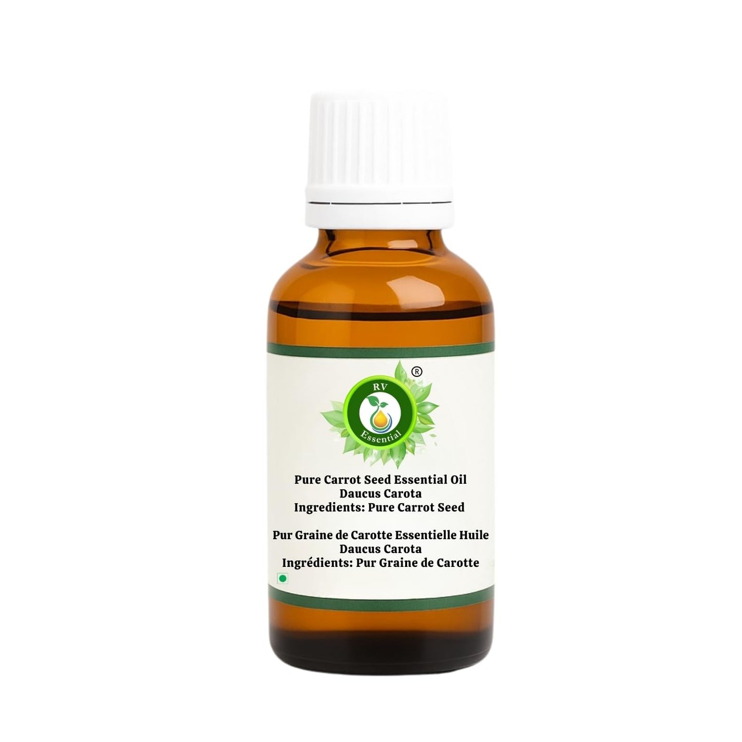 R V Essential Pure Carrot Seed Essential Oil 5ml (0.169oz)- Daucus Carota (100% Pure and Natural Therapeutic Grade) Beauty and Personal Care R V Essential