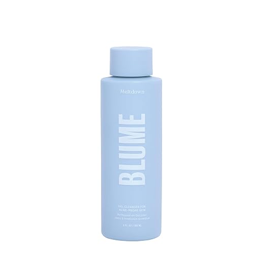 Blume Meltdown Salicylic Acid Cleanser - Balancing Gel Face Wash for Oily Skin - Hydrating Facial Cleanser with Glycerin & Ceramides - Non-Stripping