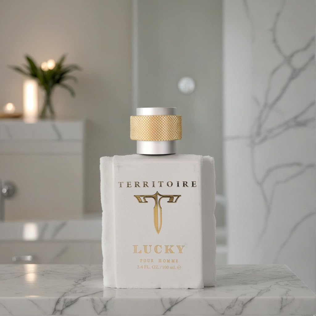 Territoire Lucky Eau de Parfum Spray for Men, 3.4 Ounce / 100 ml