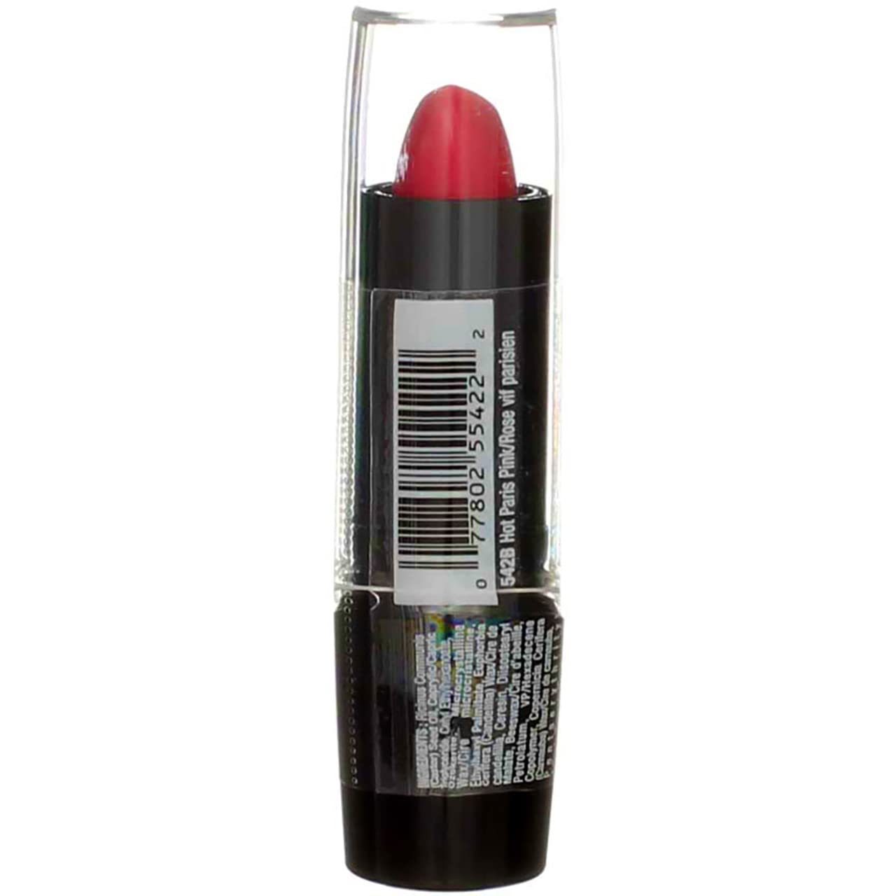 Wnw Lipstick 542b Sf Hot Size .13 O Wet N Wild Silk Finish Lipstick 542b Hot Paris Pink 0.13oz