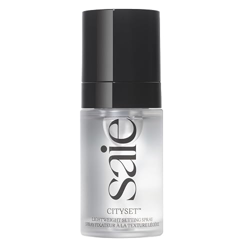 Saie Mini CitySet Makeup Setting Spray - Non-Aerosol Face Mist - 16-Hour Hydrating Setting Spray - Natural, Dewy Finish - Ultra-Fine, Non-Comedogenic