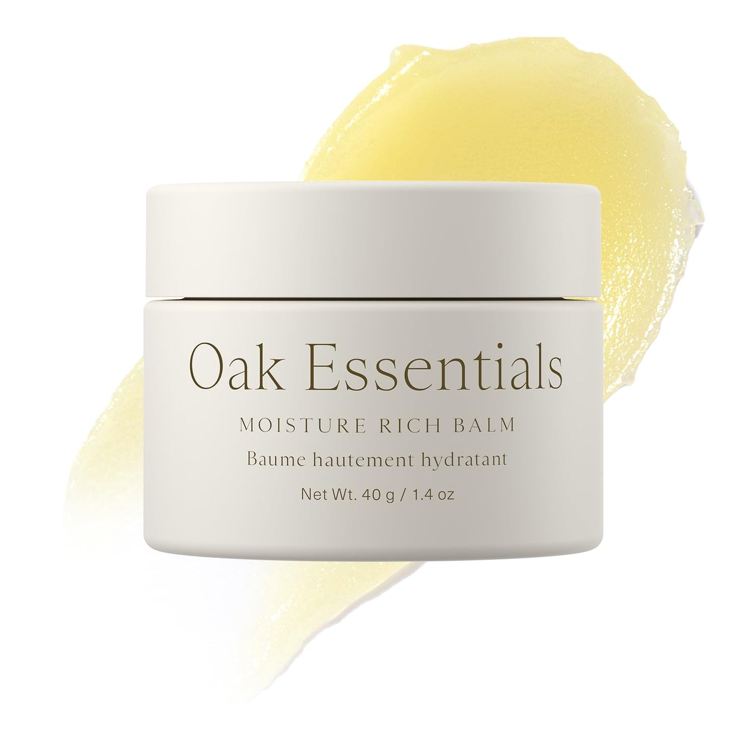 Oak Essentials Moisture Rich Face Balm, Hydrating Balm-to-Oil Face Moisturizer with Sea Buckthorn and Coconut Oils, Nourishing Skincare for Dry Skin