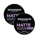 TRENDSTARTER Matte Wax (4oz) (PACK of 2) - Firm Hold, Matte Finish, Premium Water Based All-Day Styling Pomade for Men, Flake-Free for All Hair Types