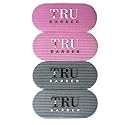 TRU BARBER HAIR GRIPPERS ® 2 COLORS BUNDLE PACK 4 PCS for Men and Women - Salon and Barber, Hair Clips for Styling, Hair holder Grips (Gray/Pink).