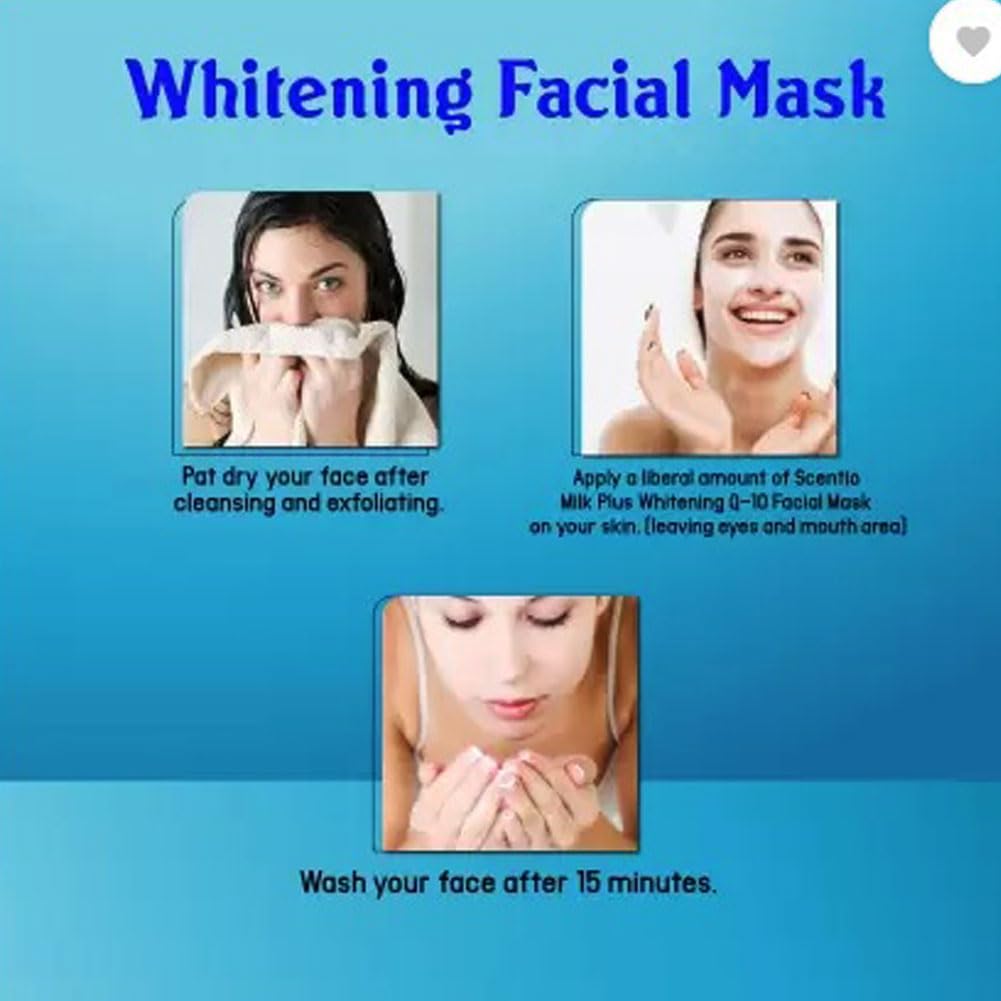 SCENTIO MILK PLUS Q10 FACIAL MASK 100 ML.