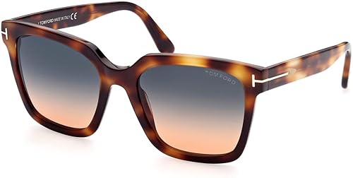 Tom Ford SELBY FT 0952 Blonde Havana/Green Shaded 55/19/140 women Sunglasses
