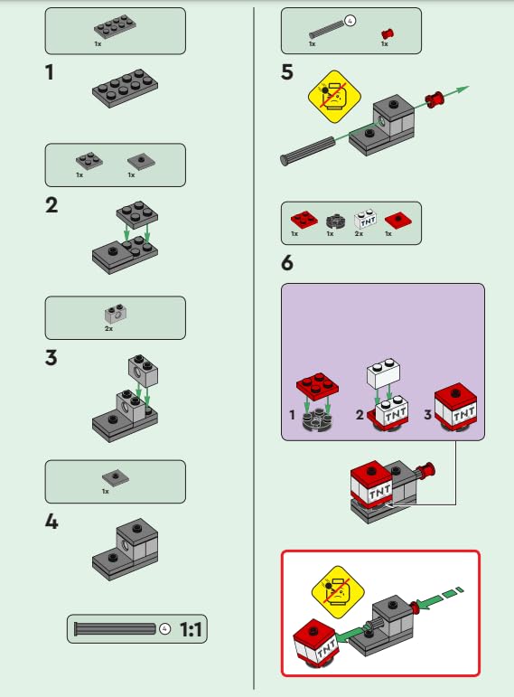 LEGO Minecraft Mini Set: Hero Minifigure with Charged Creeper