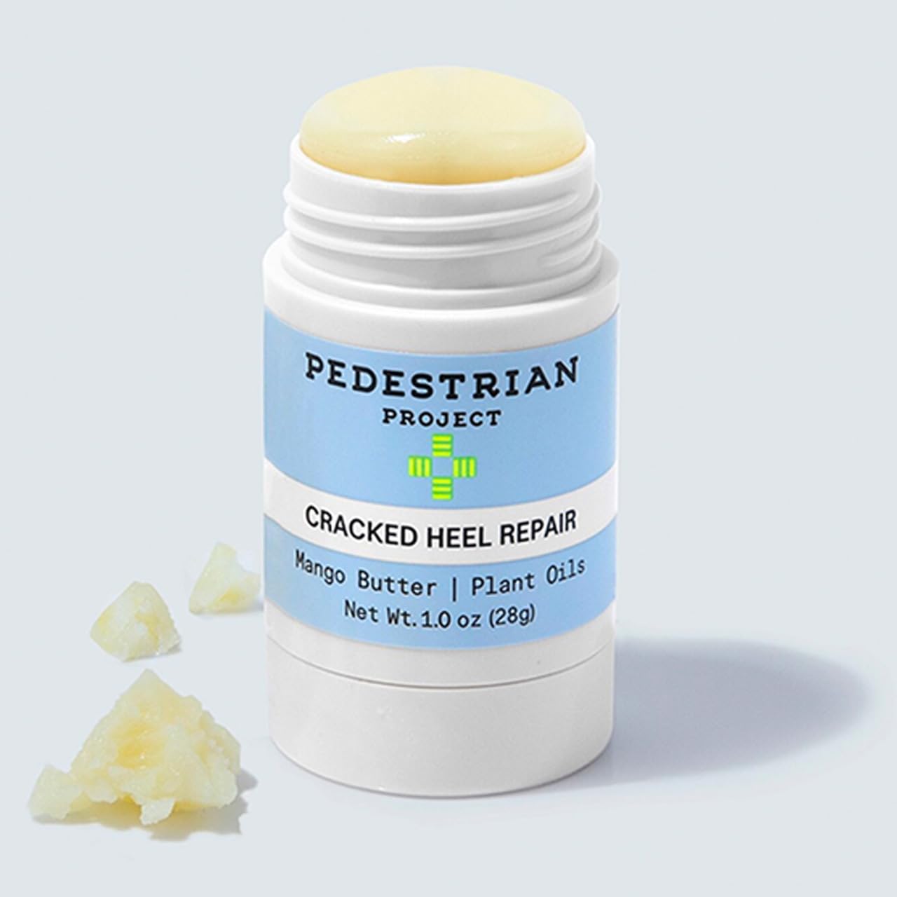 Pedestrian Project Cracked Heel Repair Foot Care Balm, Smooths & Fills Cracks & Rough Skin with Healing Shea & Mango Butters, Vegan, Cruelty Free, 1