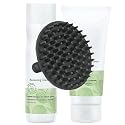 Elements Renewing Shampoo & Conditioner Set and M Hair Designs Scalp Brush (Bundle) - Sulfate-Free, Silicone-Free, Hydrating Hair Care for Soft