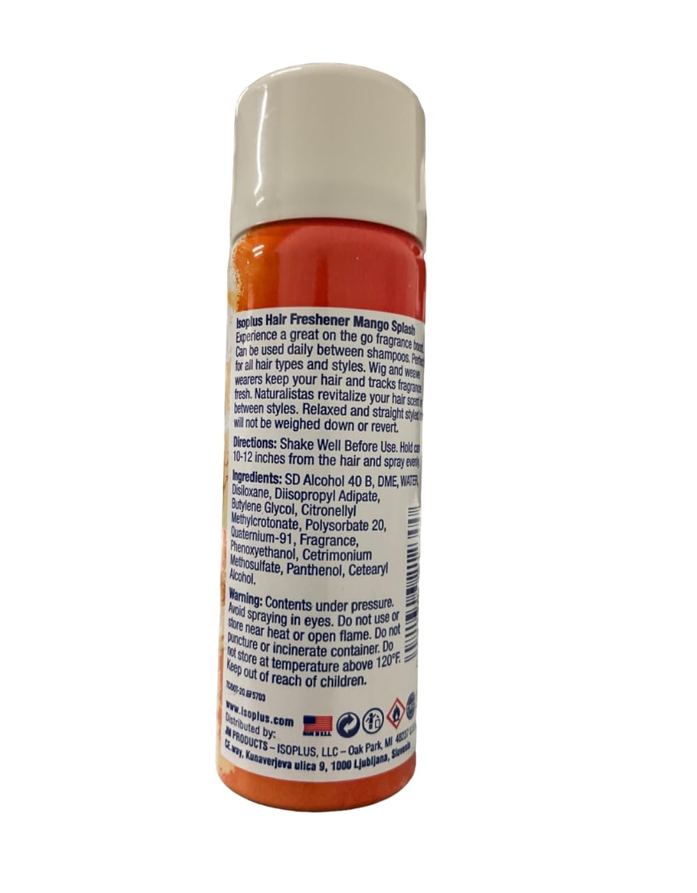 Isoplus Mango Splash Hair Freshener 1.2 Oz,Pack of 3