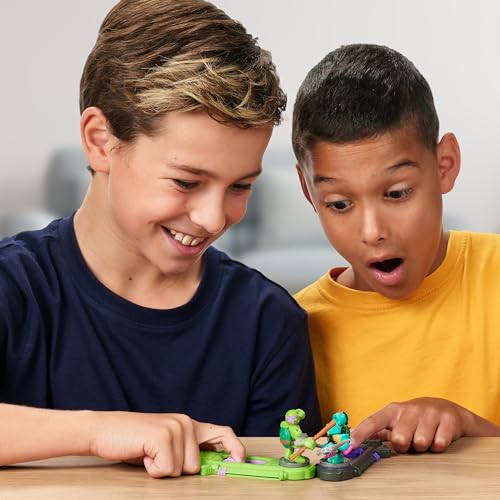 Legends of Akedo TMNT Versus Pack Donnie vs Slash, 2 Mini Battling Figures with Exclusive Battle Controllers, Ready Fight Split Strike