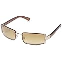 SOUTHPOLE Women's 1022SP Slim Retro Metal UV400 Protective Rectangular Sunglasses. Cool Gifts for Her, 51mm, Gold, 51 mm