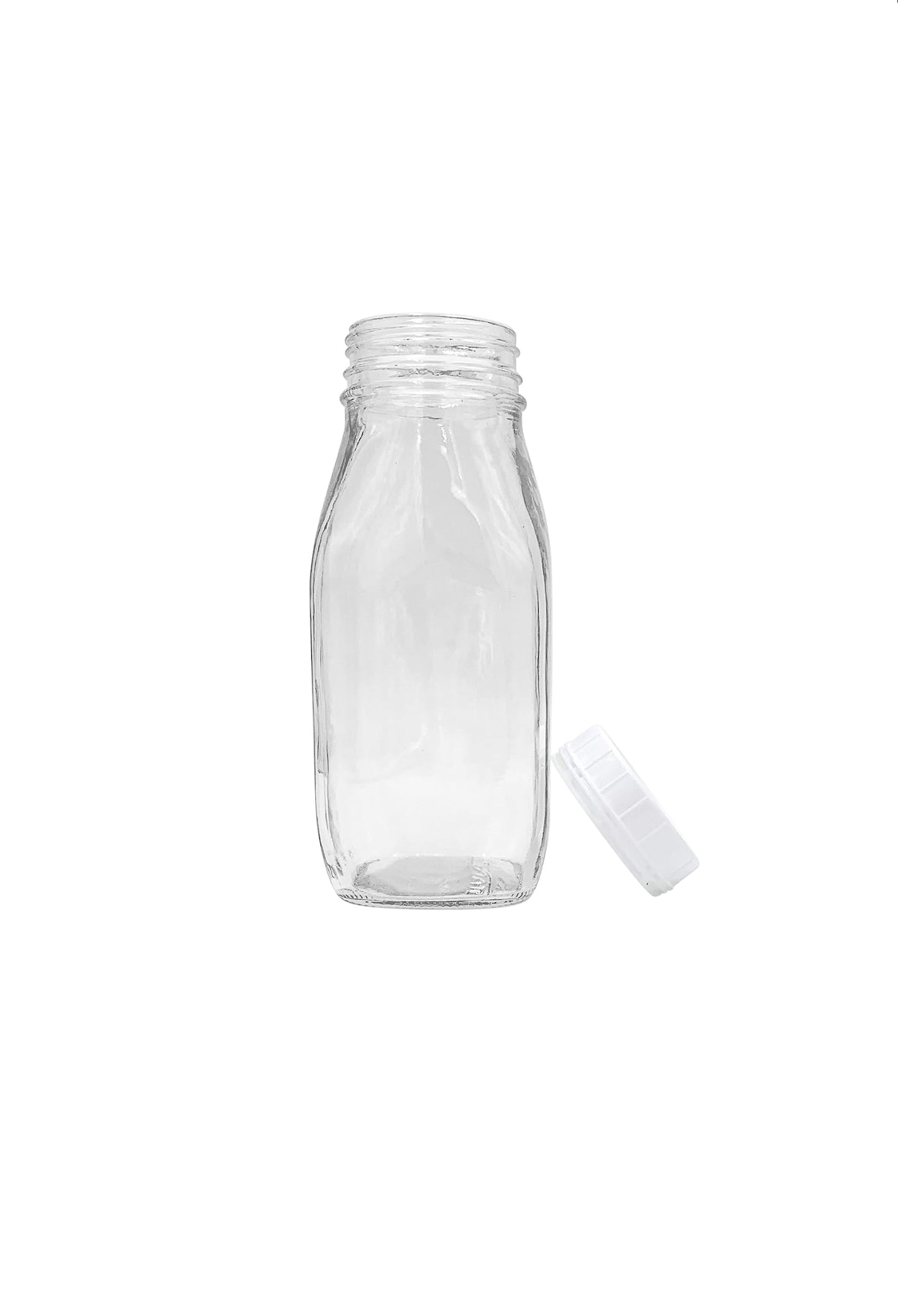 12 oz. Glass Bottle with Screw On Cap (2 pack)