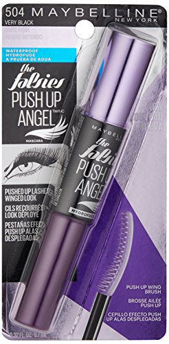 Maybelline The Falsies Push Up Angel Waterproof Mascara, Lengthening and Curling Make Up Formula, Very Black, 1 Count