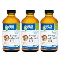 Earth’s Care Sweet Almond Oil - Expeller Pressed Almond Oil for Skin and Hair 8 FL. OZ. (3 Bottles)