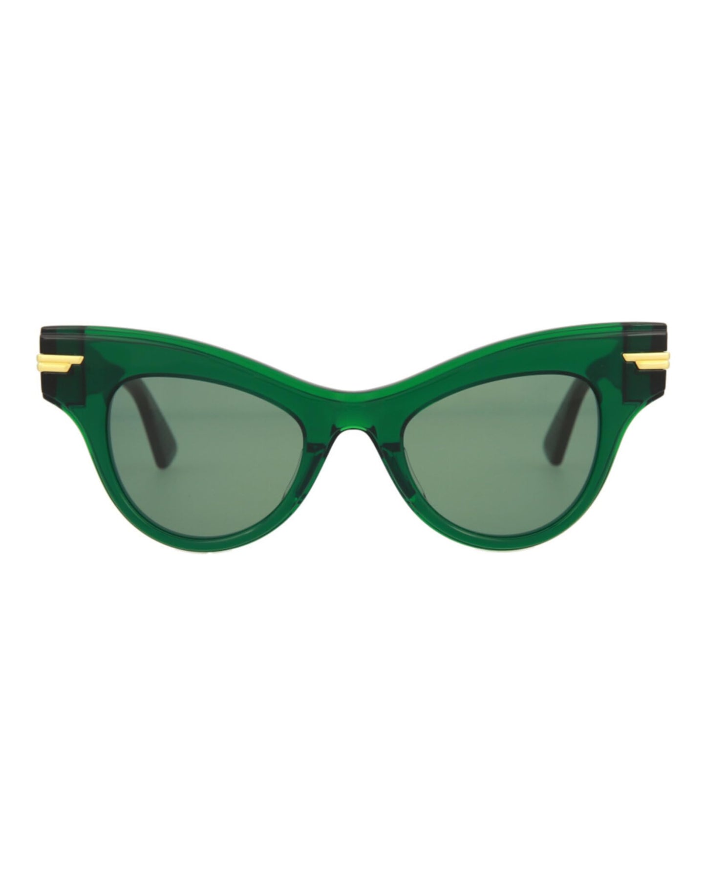 Bottega Veneta Cat Eye Sunglasses Green Luxury Eyewear Made In Japan Acetate Frame Designer Fashion for Everyday Luxury