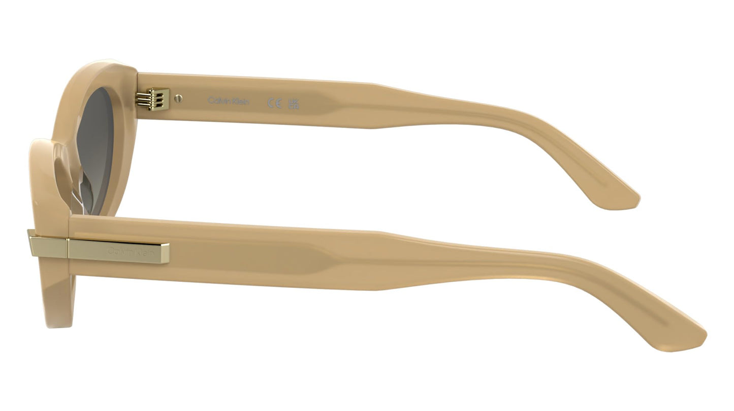 Calvin Klein Women's Sunglasses CK25502S - Opaline Beige with Gradient Brown Lens