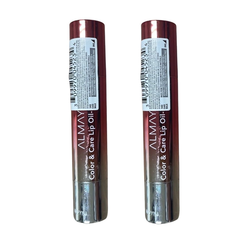 Almay Pack of 2 Color & Care Lip Oil-in-Stick, Cake Walk 140