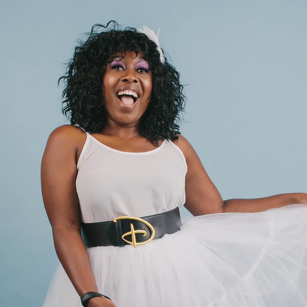 Buckle-Down Womens Disney Belt, Signature D Logo Gold Cast Buckle Black, Vegan Leather, Disney Signature D, X-Small - 24-30 Inches US