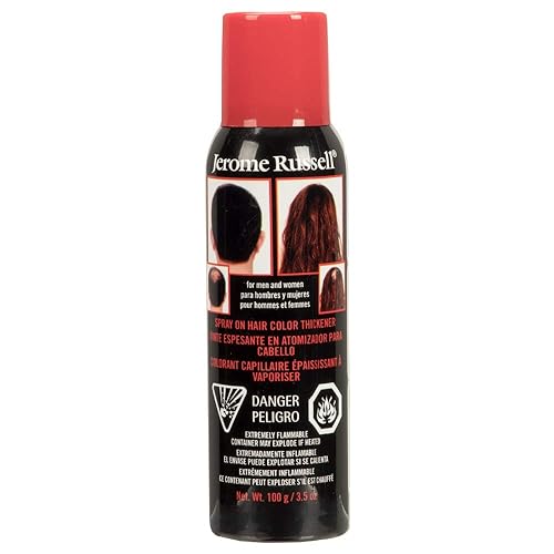 jerome russell Hair Color Thickener for Thinning Hair, Dark Brown, 3.5 Ounce