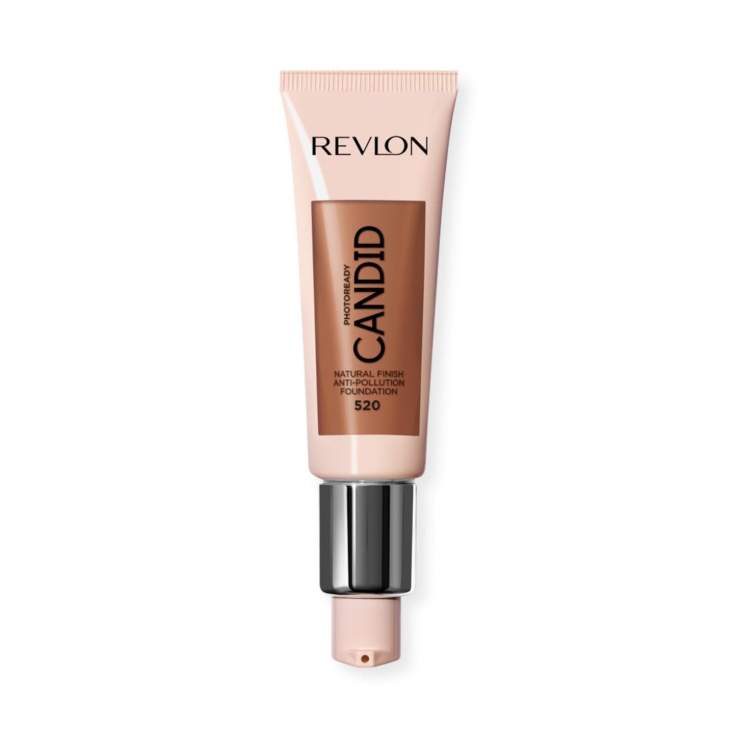 Revlon PhotoReady Candid Natural Finish Foundation, with Anti-Pollution, Antioxidant, Anti-Blue Light Ingredients, 520 Cocoa, 0.75 fl. oz.