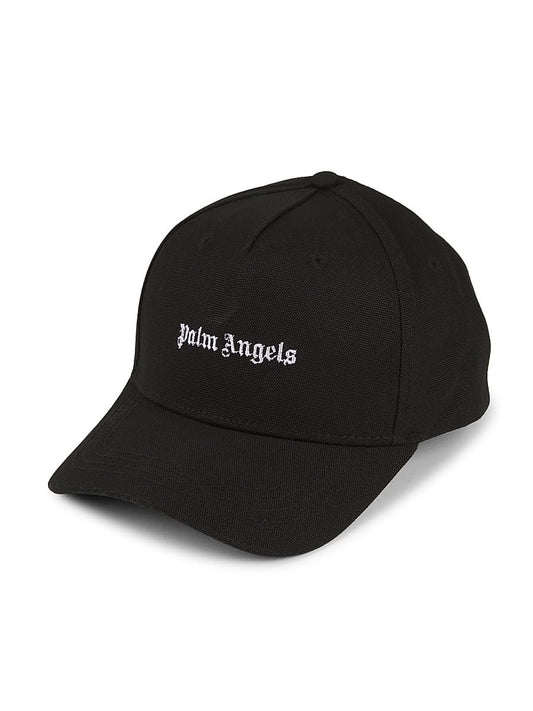 Palm Angels, Logo Cotton Baseball Cap, Black