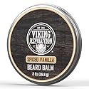 Viking Revolution Spiced Vanilla Beard Balm - Beard Butter with Argan Oil, Beard Softener for Men with Jojoba Oil - Beard Moisturizer for Men