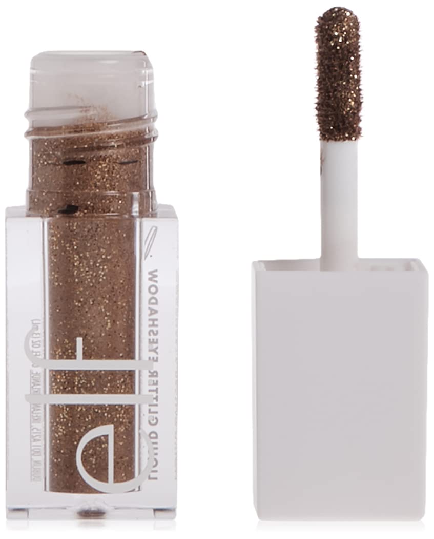 e.l.f. Liquid Glitter Eyeshadow, Long Lasting, Quick-Drying, Opaque, Gel-Based Eyeshadow For Creating High-Impact, Multi-Dimensional Eye Looks, Copper