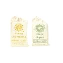 Greenwich Bay Trading- 2 Pack Honey Chamomile & Lemon Thyme Herbal Soaps- Enriched with Shea Butter, Virgin Olive Oil and Infused with Fresh Botanical