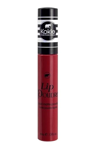 Kokie Cosmetics Lip Poudre Liquid Lip Powder, Garnet, 0.13 Fluid Ounce