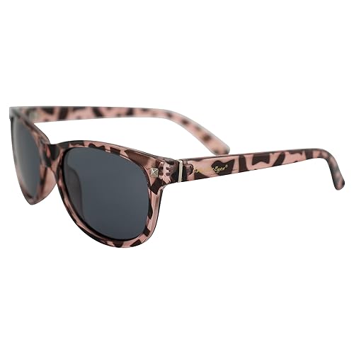 Islander Eyes Barbados Polarized Sunglasses for Women Pink Tortoise Frame w/Smoke Lens