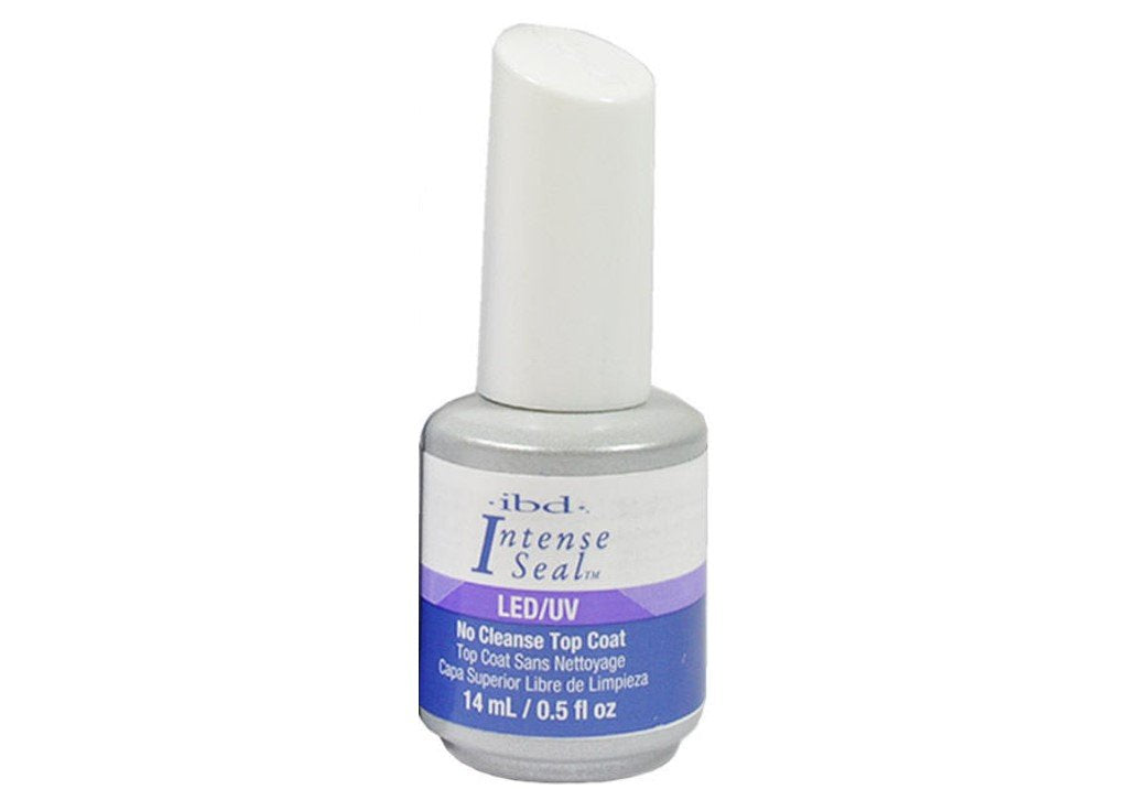 Ibd LED/UV No Cleanse Top Coat Eliminates Buffing Mirror Glass Finish.- Size 0.5 Fl.oz / 14ml