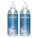 Plaine Products Eco-Friendly Shampoo and Conditioner - Rosemary, Mint, Vanilla - Sulfate Free, 16 oz (Refillable Bottles with Pumps)