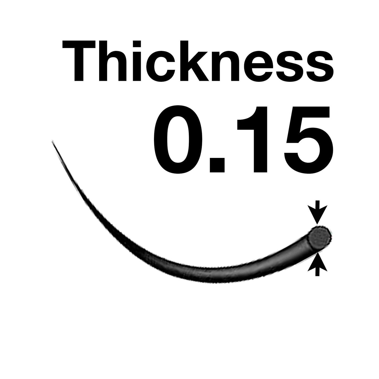 EMILYSTORES Lash Extensions 0.15mm Thickness B Curl Mixed 8-14mm Sizes Length Volume Individual Natural-Looking Eyelashes For Eyelash