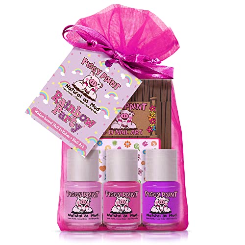 Piggy Paint Nail Polish - Non-Toxic Polish for Little Girls, Toddlers, & Kids, Water Based Formula, Safe, Cruelty Free, Vegan, & Natural, Durable Beauty & Personal Care Piggy Paint