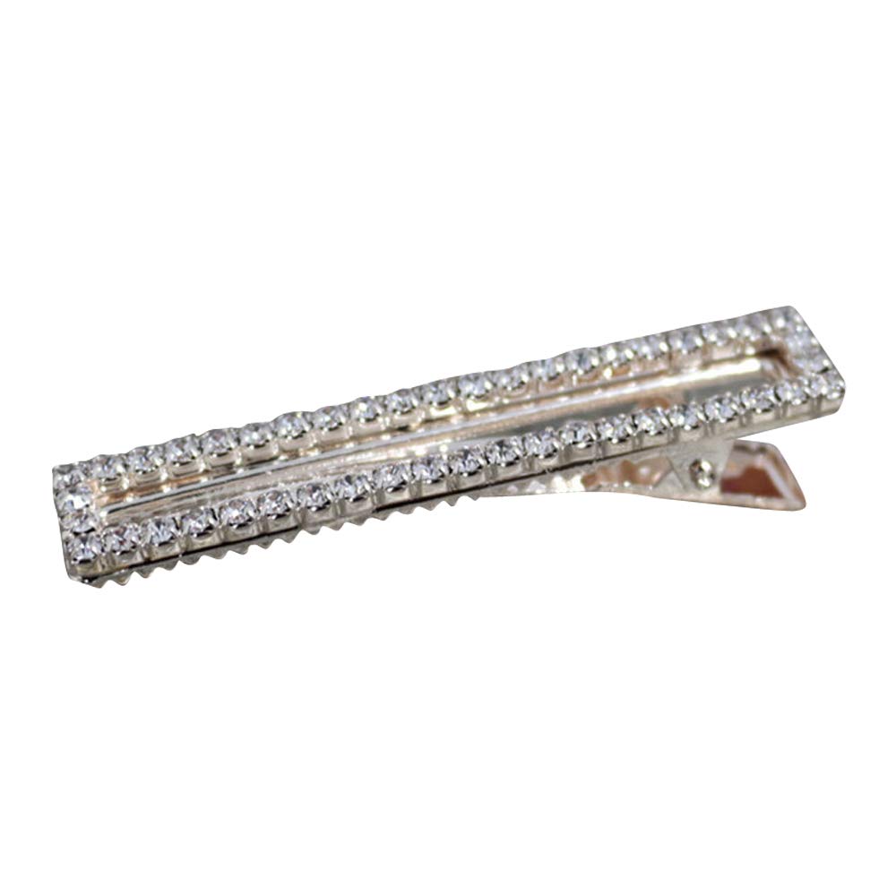 Gold & Silver Crystal Metal Alligator & Duckbill Hair Clips - Rhinestone Stylish Barrettes with Teeth - Hair Pins & Bobby Pins - Slide for Women