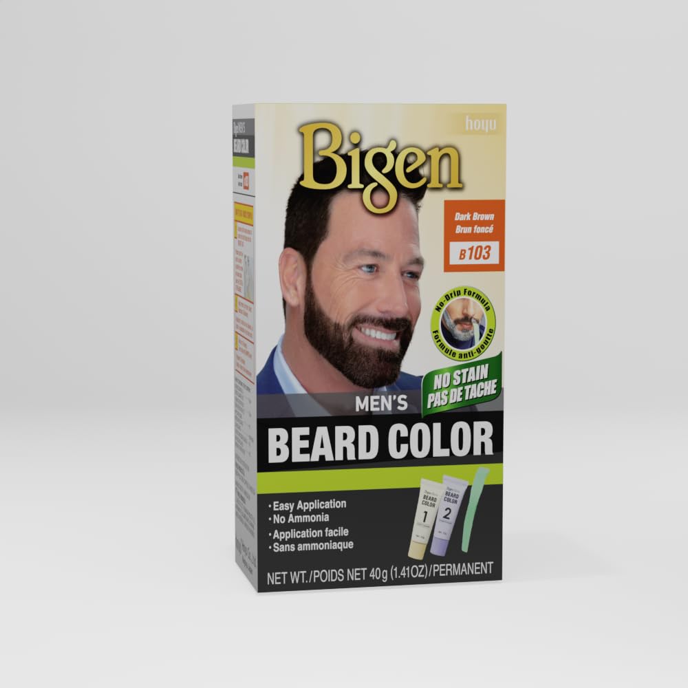 Bigen Men’s Beard Color 103 Dark Brown - 3 Pack