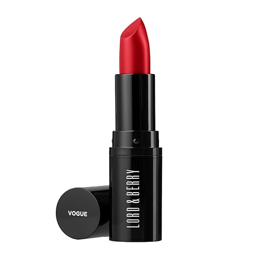 Lord and Berry Vogue Matte Lipstick - Rich, Highly Pigmented Lip Color - Infused with Papaya and Orchid Extracts - 7607 Red Carpet - 0.81 oz