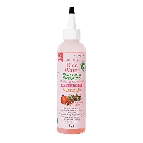 Dr.Girls Rice Water Thickening Growth Oil 6oz (Placenta Extracts)