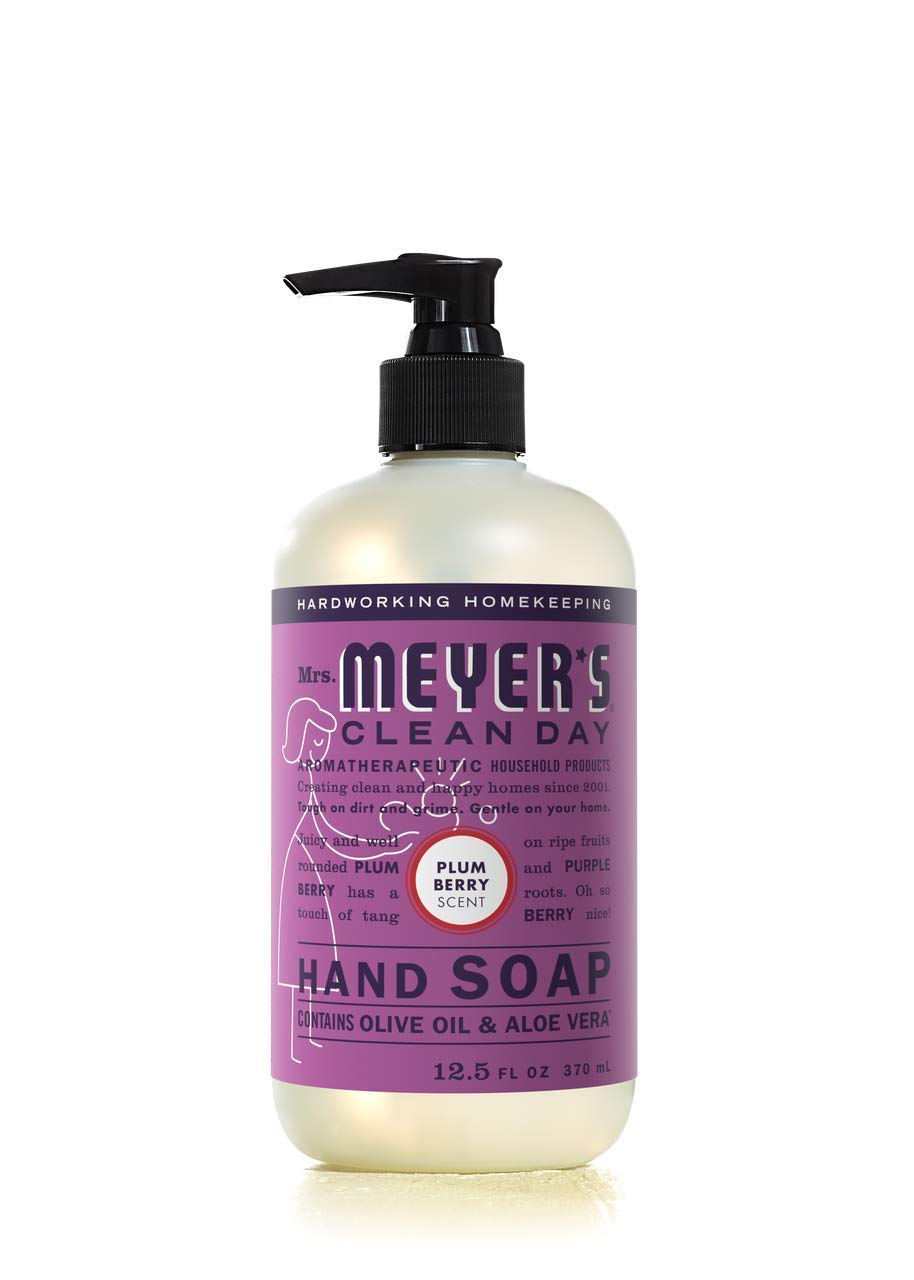 Mrs. Meyer's Clean Day Liquid Hand Soap 6 Scent Variety, Lavender, Rainwater, Oat Blossom, Plumberry, Lemon Verbena, Basil, 12.5 oz, 6 Count Beauty and Personal Care Mrs. MEYER'S