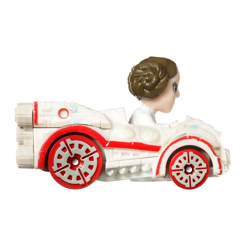 Hot Wheels RacerVerse Die-Cast Vehicle with Princess Leia Driver 1:64 Scale