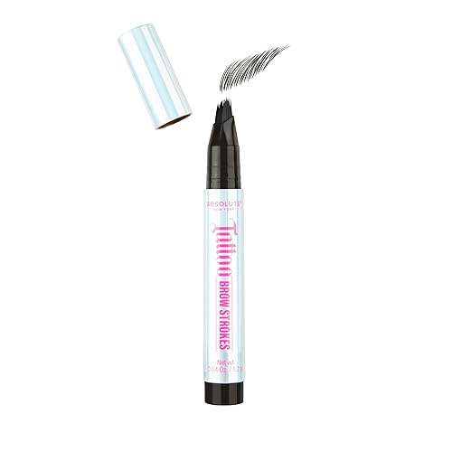 Absolute New York Tattoo Brow Strokes, Natural Mirco Bladed Effect, Define and Perfect Brows (MEBT01 Black)