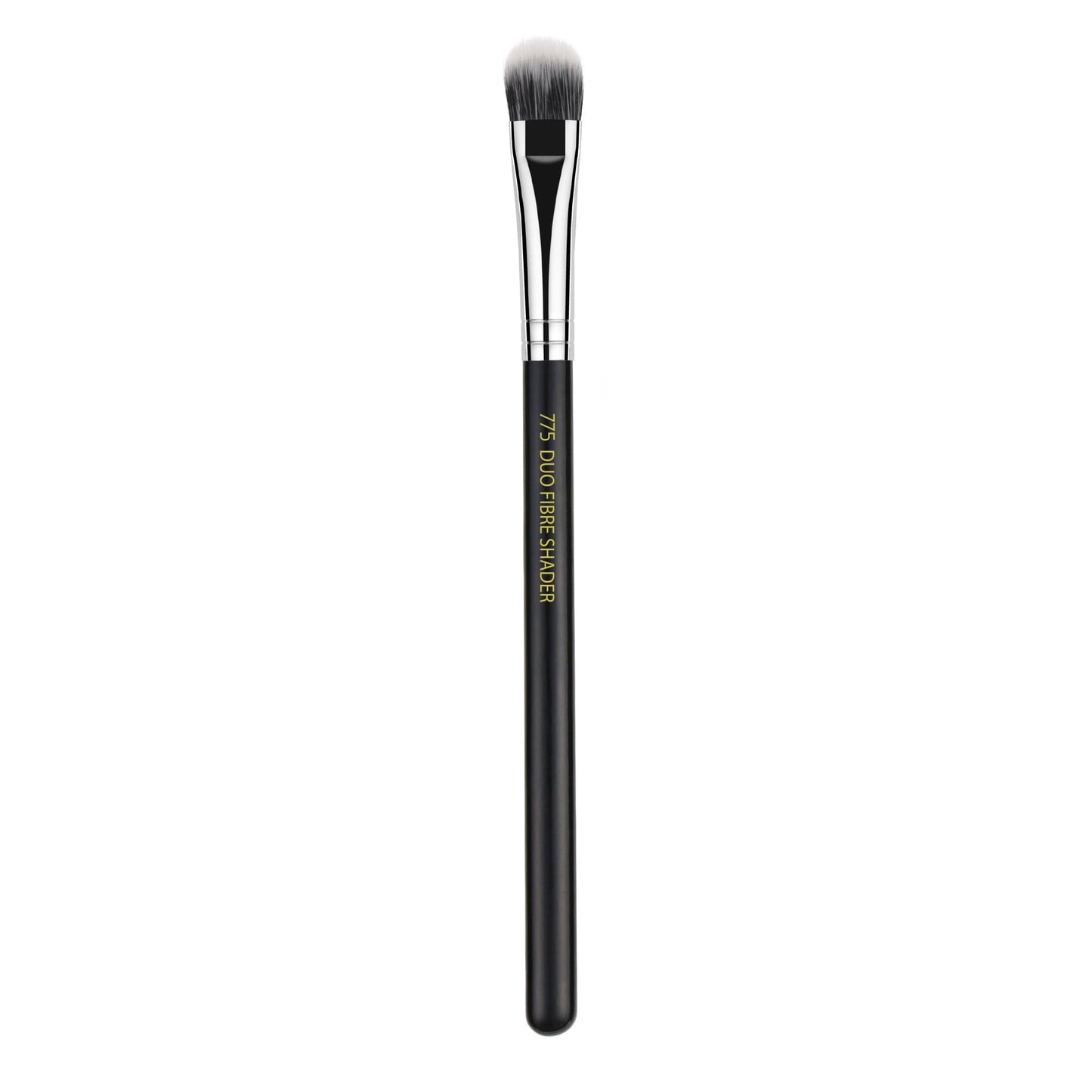 Bdellium Tools Professional Makeup Brush - Maestro Series 775 Duet Fiber Shader - With Soft Synthetic Fibers, For Shading Eyeshadow (Black, 1pc)
