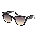 Tom Ford CARA FT 0940 Shiny Black/Grey Brown Shaded 56/20/140 unisex Sunglasses