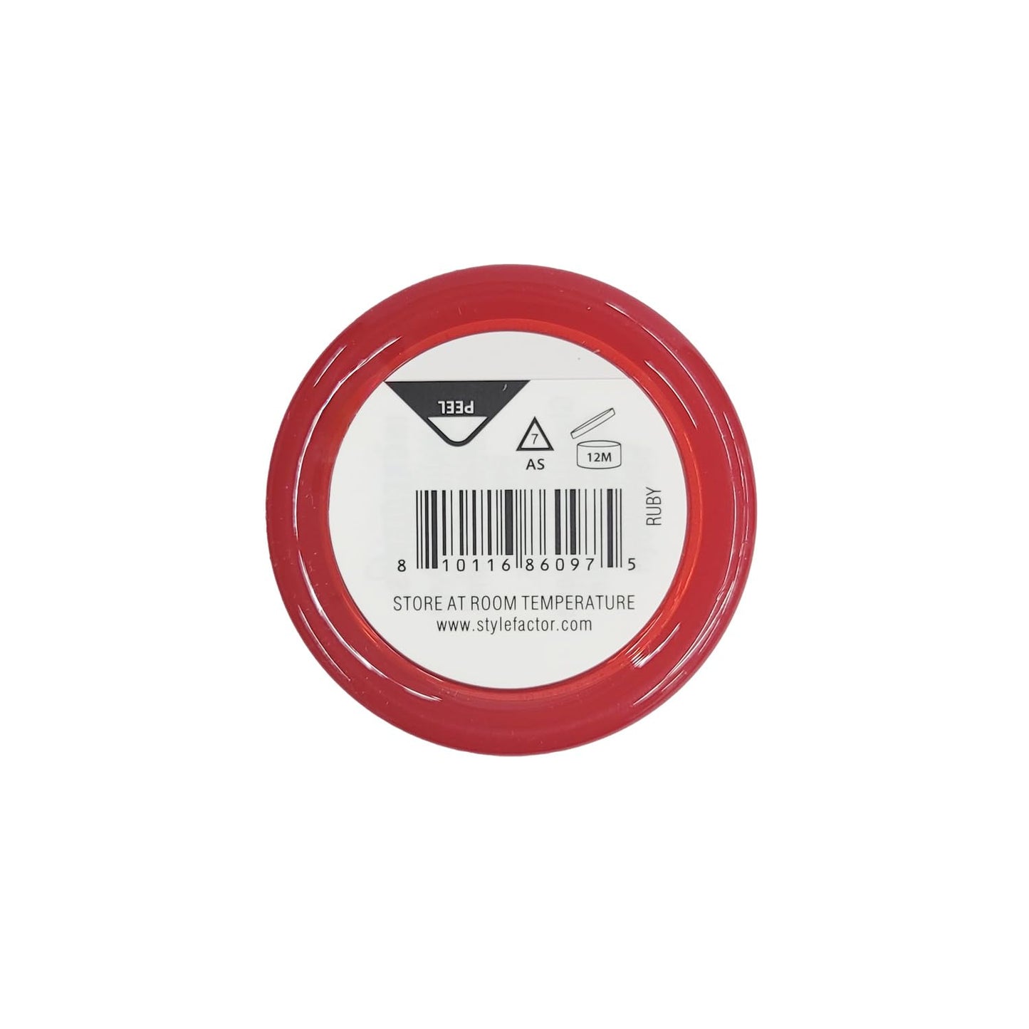 Style Factor Edge Booster Extra Strength and Moisture Rich Pomade 0.85oz Mini Travel Size (0.85oz, Pack of 1, Ruby)