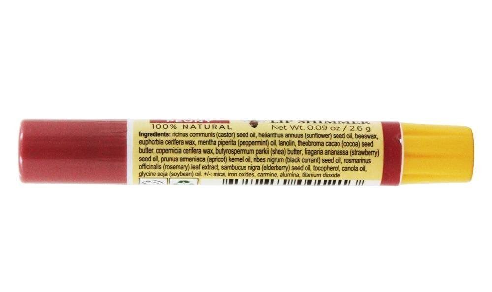 Burt's Bees Lip Shimmer-Peony (Quantity of 6)