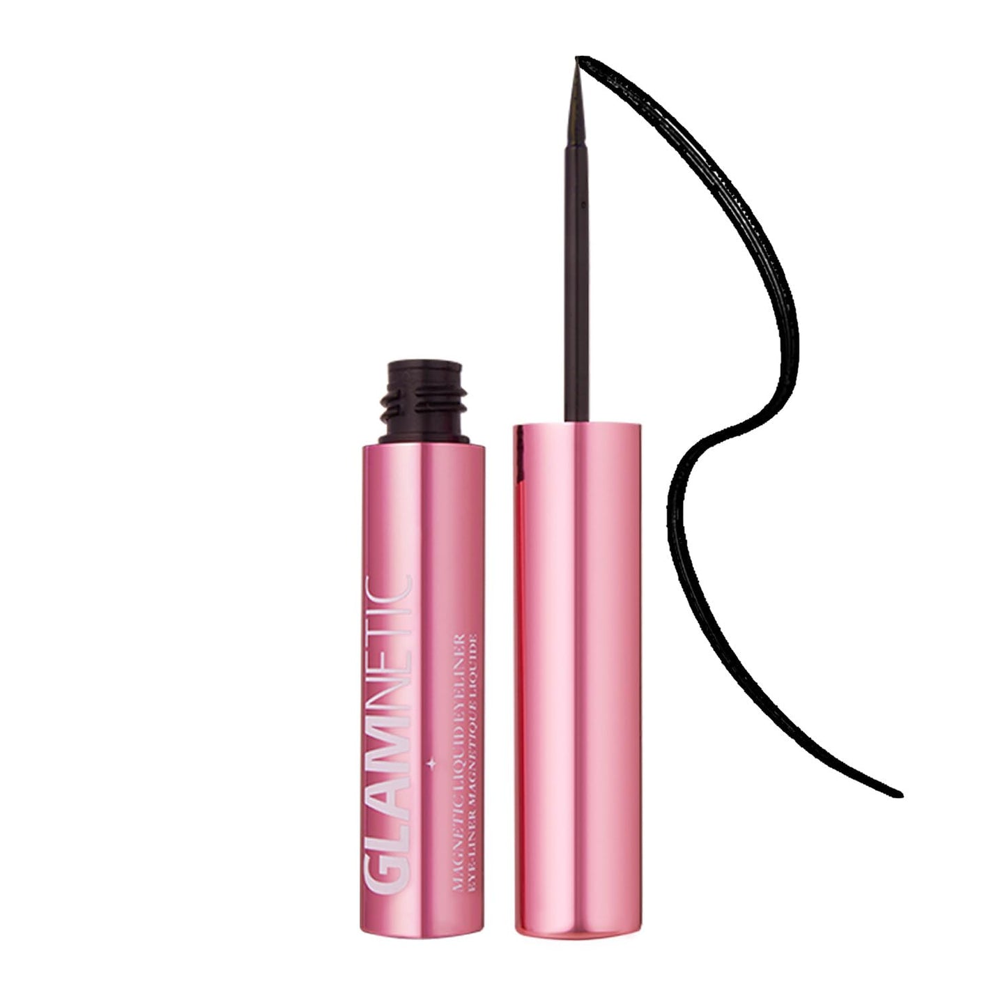 Glamnetic Magnetic Eyeliner, Liquid Black, for Eyelashes - Waterproof & Smudge Proof Liner | All-Day Hold for Magnetic Lashes, Quick-Drying