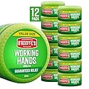O'Keeffe's Working Hands Hand Cream for Extreme Dryness - 6.8 oz Value Size Jar (12 Pack) - Repairing Skincare for Cracked, Dry Hands