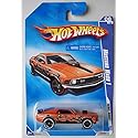 Hot Wheels 2009 Rebel Rides 8/10, Orange with Black Flames Mustang MACH 1 144/190