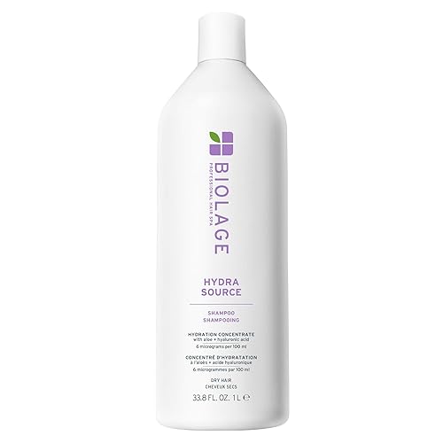 Biolage Hydra Source Shampoo - Softens, Moisturizes & Adds Shine, For Dry Hair, Infused with Micro-Filtered Aloe Vera & Fermented Hyaluronic Acid
